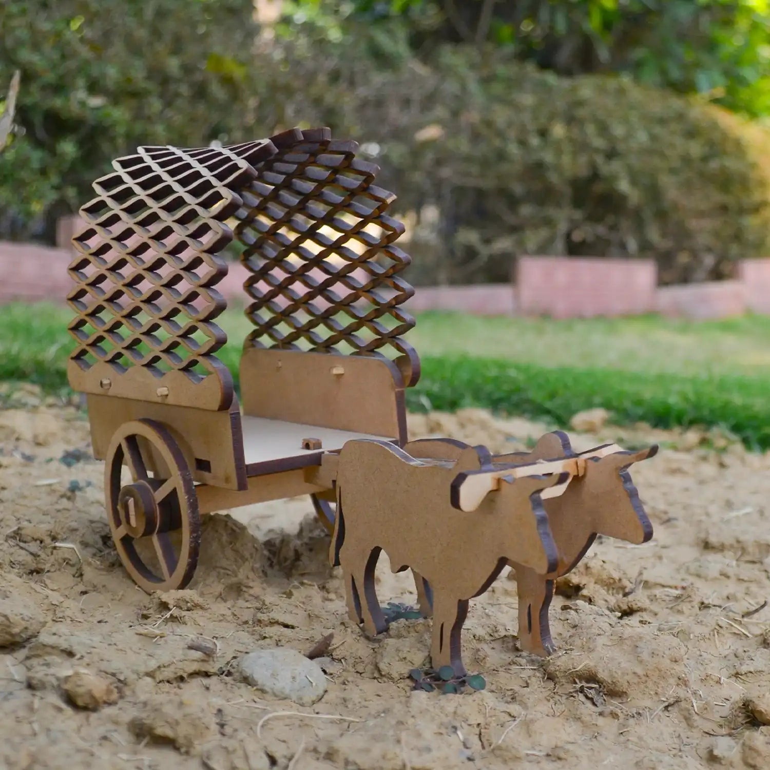 Mittimate 3D DIY Bull Cart for Kids 8+ Years I Bullock Cart Model Building Kit I MDF Wood I DIY Model Construction Toy I Birthday Gift for Children