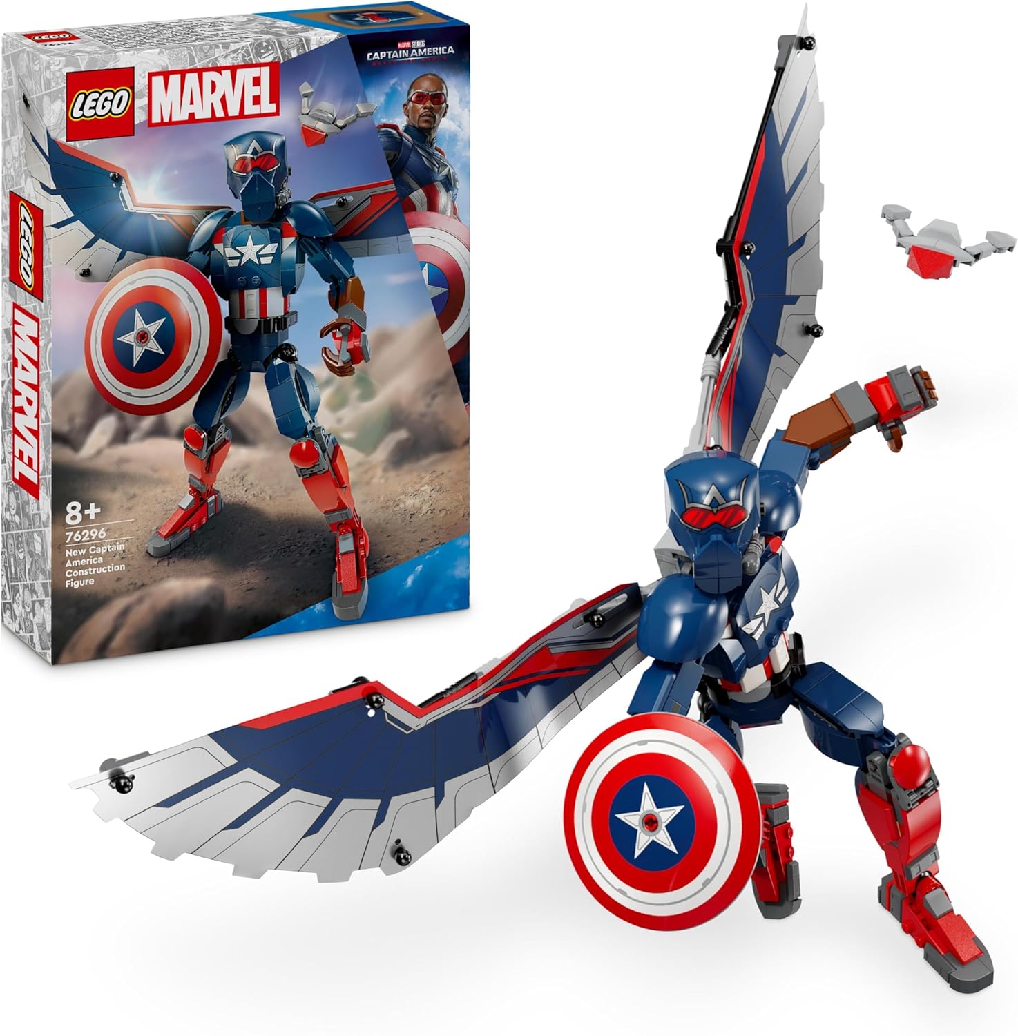 LEGO Marvel New Captain America Building Kit For Ages 8+