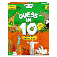 Skillmatics Card Game - Guess in 10 Animals & Countries Combo