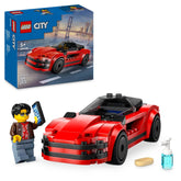 LEGO City Red Sports Car Supercar Toy Vehicle Building Kit For Ages 5+
