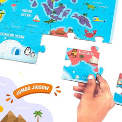 Bloomingo Search and Find Puzzle Kit:Wonderful World-Explore Hidden Animals