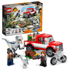 LEGO Jurassic World Blue & Beta Velociraptor Capture Building Kit for Ages 6+