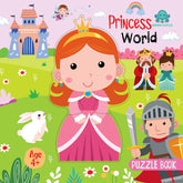 Booktopus Square Puzzle Board Book - Princess World Learning Puzzle with Easy Grip Pieces - Educational Toys for Kids 4+