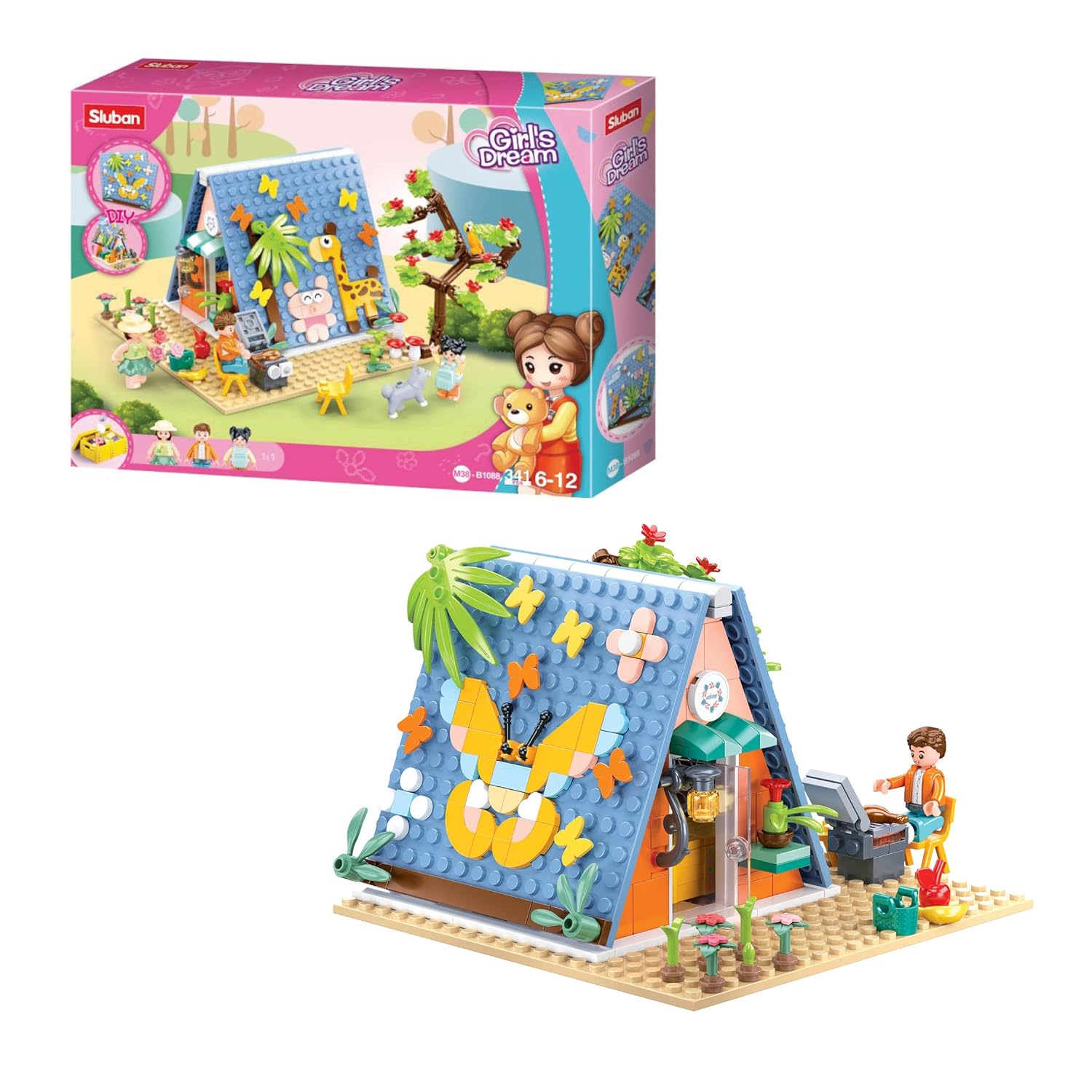 Sluban Girls Camp Building Blocks For Ages 6+
