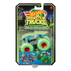 Hot Wheels Glow in The Dark 1:64 Scale Twin Mill Monster Truck for Ages 3+