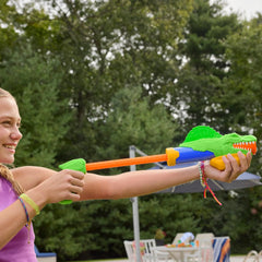 Nerf Super Soaker DinoSquad Dino Splashers 2 Water Blasters for Holi - Set of 2 Pichkari - Pichkari for Outdoor Water Games On Holi Festival, Branded Toy Pichkari for Kids 6+