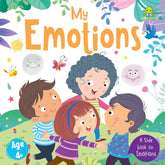 Booktopus Slide and Learn Board Book - My Emotions Emotional Learning Book - Interactive Books for Kids 4+