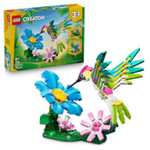 LEGO CREATOR 3IN1 Wild Animals: Colorful Hummingbird - Rebuilds into a Butterfly or Fish Building Kit For Ages 8 Years & Up