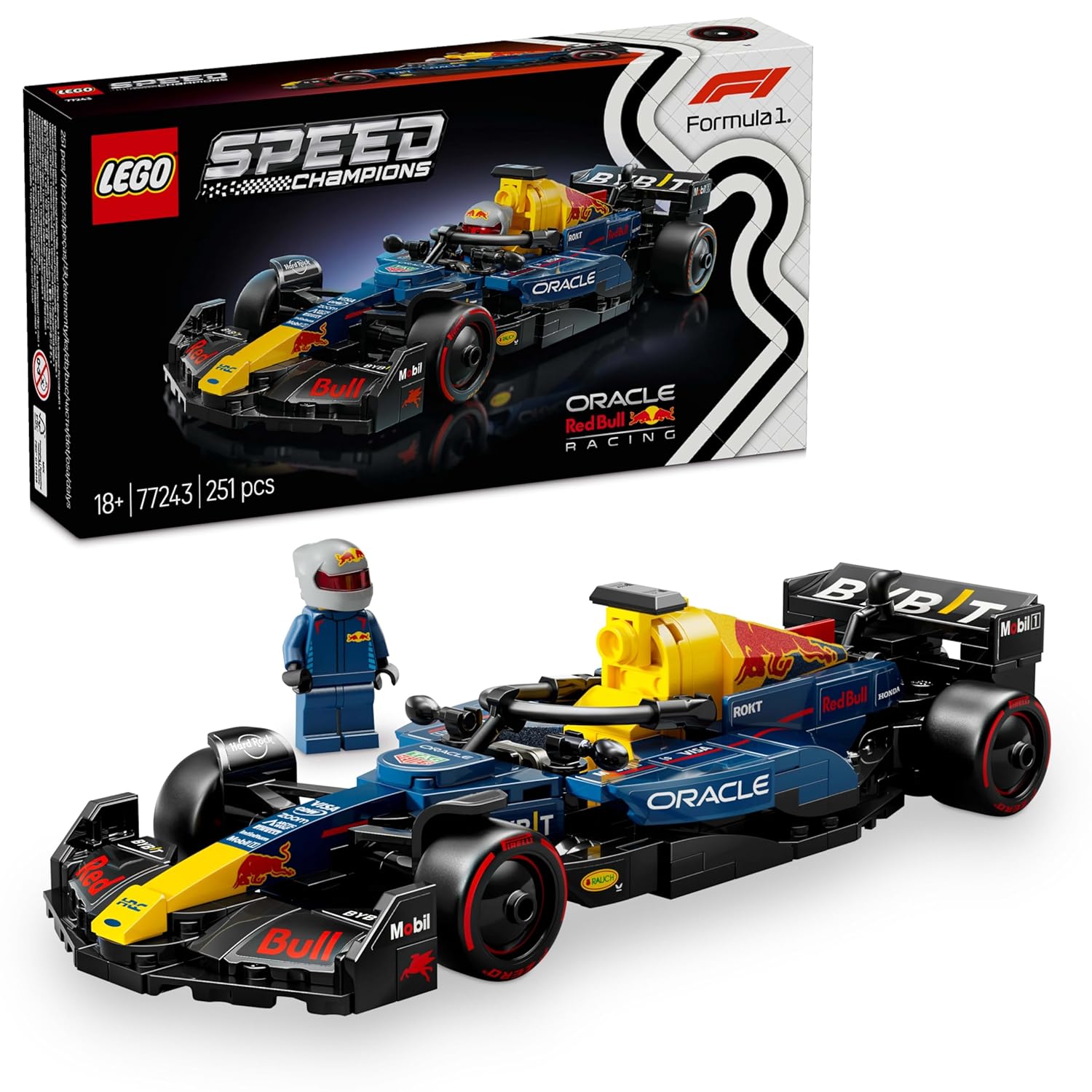 LEGO Speed Champions Oracle Red Bull Racing RB20 F1 Race Car Vehicle Building Kit For Ages 18+
