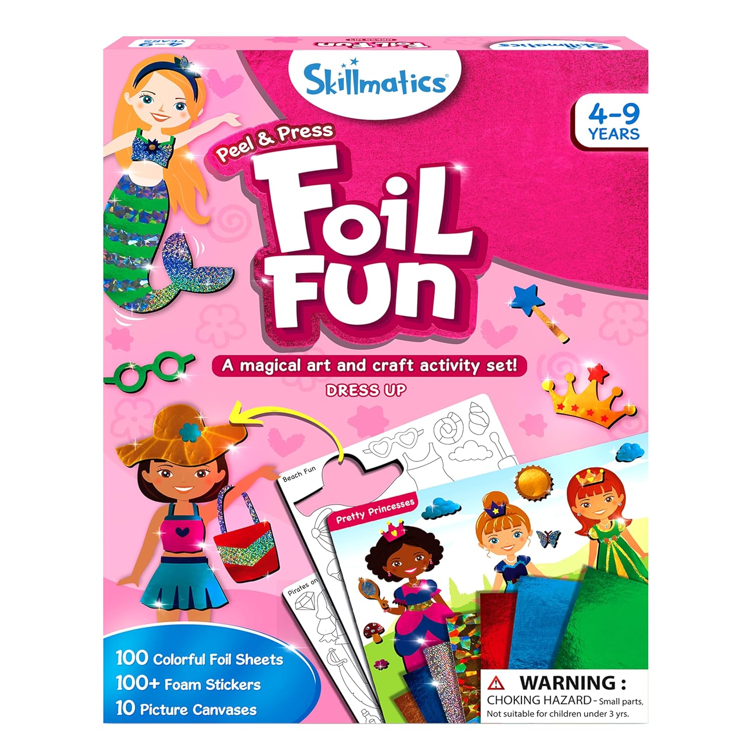 Skillmatics Foil Fun: Dress Up No Mess Art Kit For Kids Ages 4+