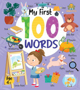 Booktopus Board Book - My First 100 Words - Early Learning Picture Books for for Kids 4+