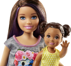 Barbie Skipper Babysitters Playset With Skipper Babysitter Brunette Doll, Stroller, Baby Doll & 5 Accessories For Kids Ages 3 Year & Up
