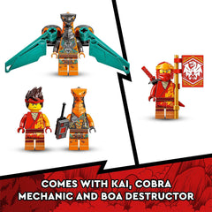 LEGO Ninjago Kai’s Fire Dragon EVO Building Kit for Ages 6+
