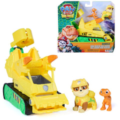 PAW Patrol The Dino Film Rubble's Dino Rescue Bulldozer Action Car Figure For Kids 3 Years and Above