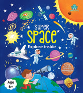 Booktopus Lift-the-Flap Learning Book - Explore The Outer Space Knowledge Book for Kids - Interactive Learning Books 6+