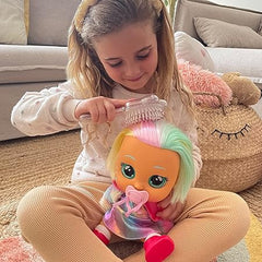 Cry Babies 12'' Dressy Hannah Doll With Tears And Sounds Feature For Baby and Toddlers Ages 18 Months and Up