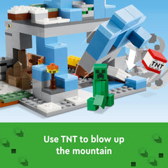 LEGO Minecraft The Frozen Peaks Building Kit for Ages 8+