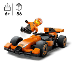 LEGO City F1 Driver with McLaren Race Car Mini Vehicle Building Kit For Ages 6+