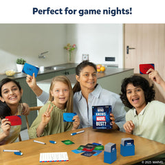 Skillmatics Card Game - Who Knows Marvel Best, Family Party Game For Ages 8+