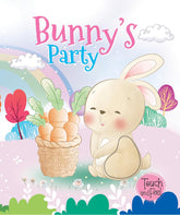 Booktopus Touch and Feel Board Book - Bunny's Party Sensory Book for Toddlers - Textured Baby Books for 4+
