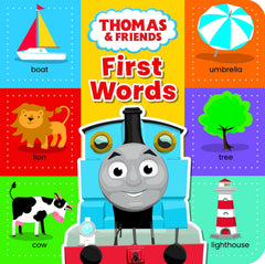 Thomas & Friends: First Words bright and colourful board book for Ages 18 months Above