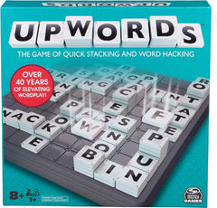 Funskool Upwords, Word Game with Stackable Letter Tiles & Rotating Game for Adults and Kids Ages 8 and Up