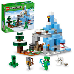 LEGO Minecraft The Frozen Peaks Building Kit for Ages 8+