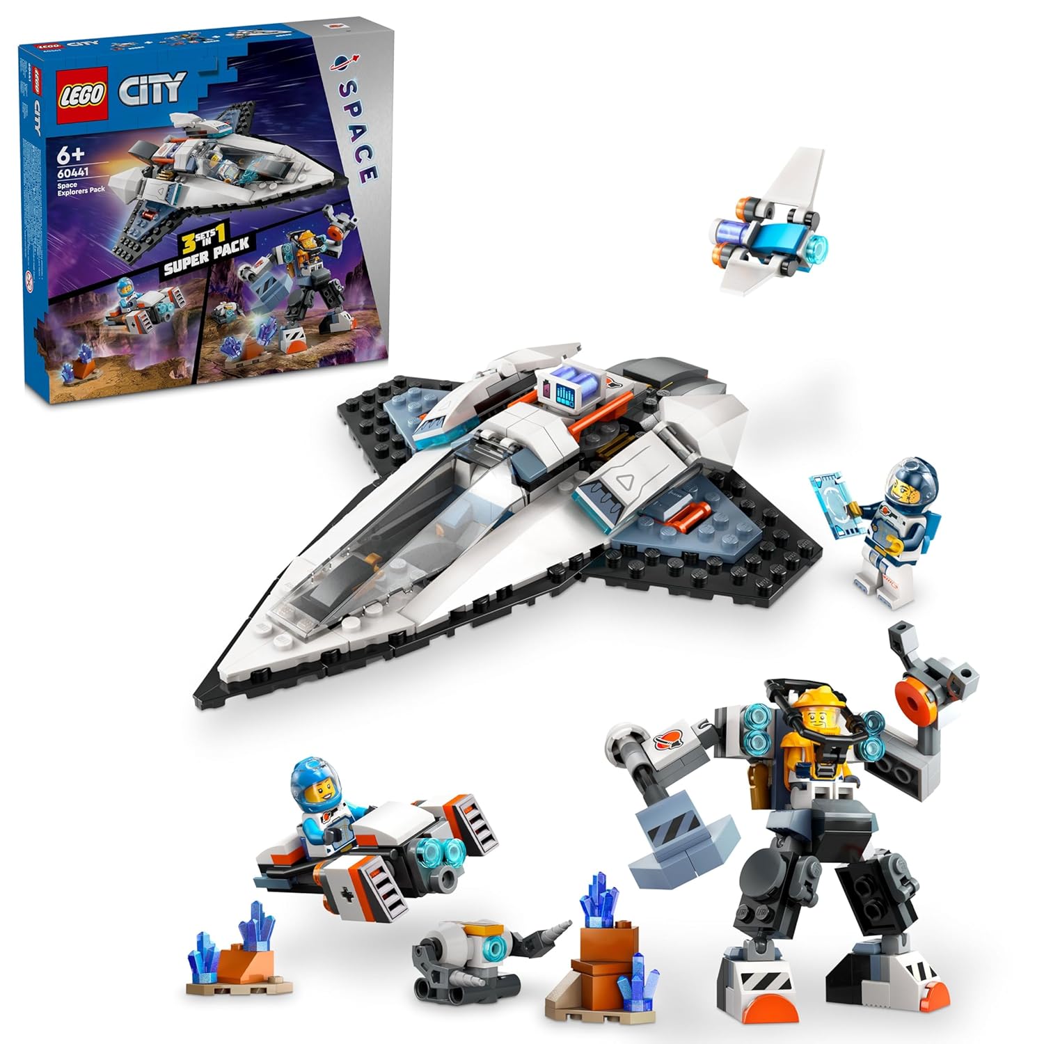 LEGO City Space Explorers Pack Building Kit for Ages 6+