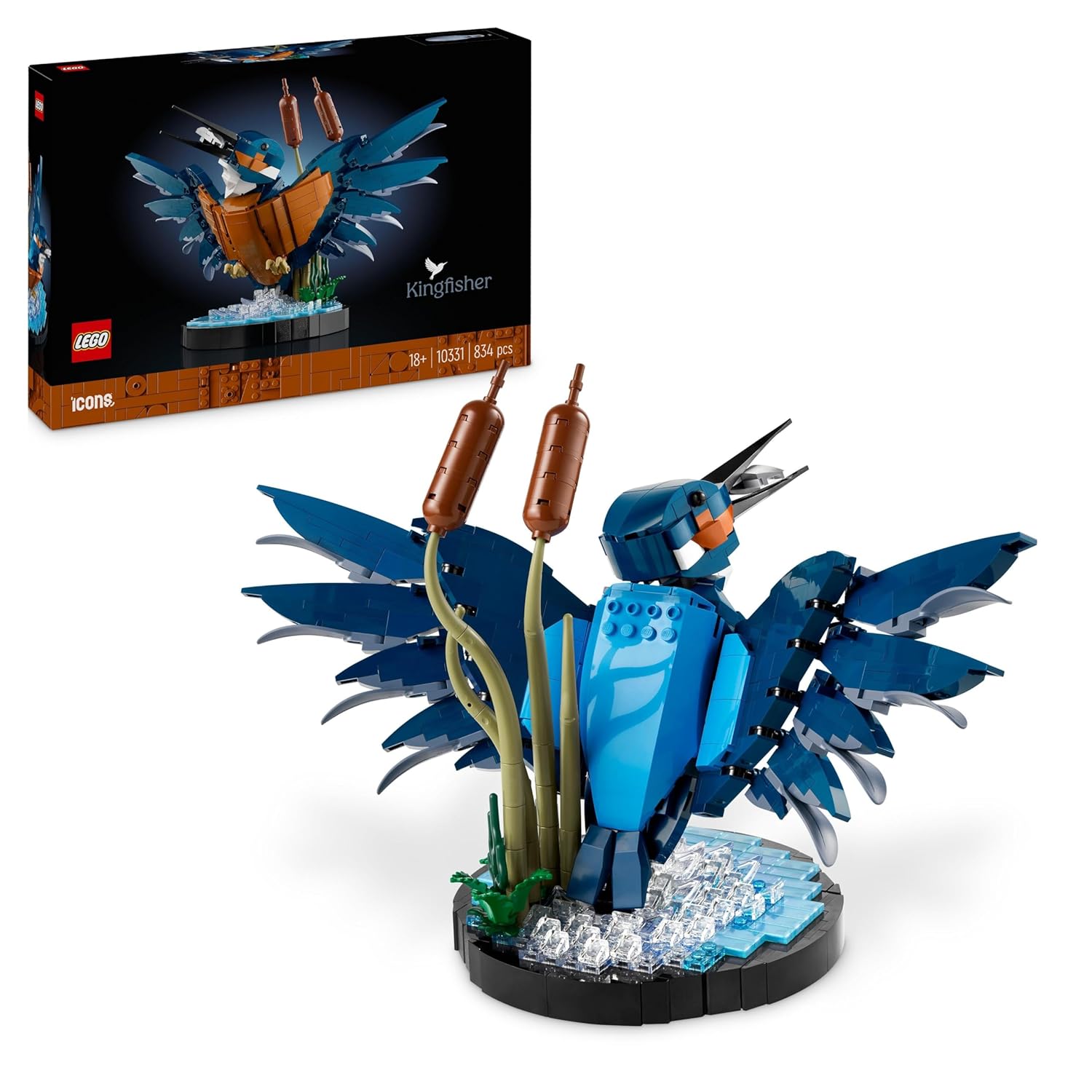 LEGO Icons Kingfisher Bird Building Kit for Ages 18+