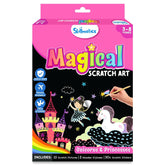 Skillmatics Magical Scratch Art Book - Unicorns & Princesses DIY Activity & Stickers Craft Kits for Ages 3 to 8 Years