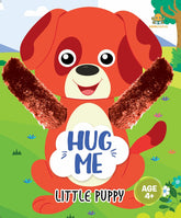Booktopus Hug Me Hand Puppet Board Book - Little Puppy Interactive Bedtime Story with Soft Arms - Early Learning Books for Kids 4+