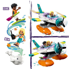 LEGO Friends Sea Rescue Plane Building Kit for Ages 6+