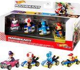Hot Wheels Mario Kart #4 - 4 Fan-Favorite Characters Vehicle Collectible Gift Set for Kids & Fans Ages 3 Years Old & Up