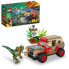 LEGO Jurassic Park 30th Aniversary Dilophosaurus Ambush Building Kit For Ages 6+