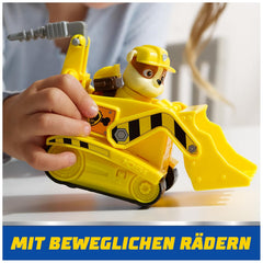 Paw Patrol Rubble Bulldozer Construction Vehicle with Removable Rubble Action Figures for Kids Ages 3+