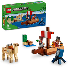 LEGO Minecraft The Pirate Ship Voyage Boat Playset Kit for Ages 8+