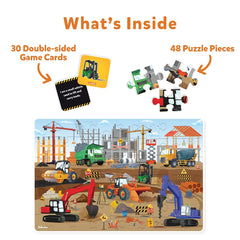 Skillmatics Piece & Play Construction Site Educational Floor Puzzle & Game For Ages 3-7 Years