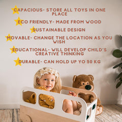 Kiddies Kingdom Storage Bus Organisers For Ages 3 and Above