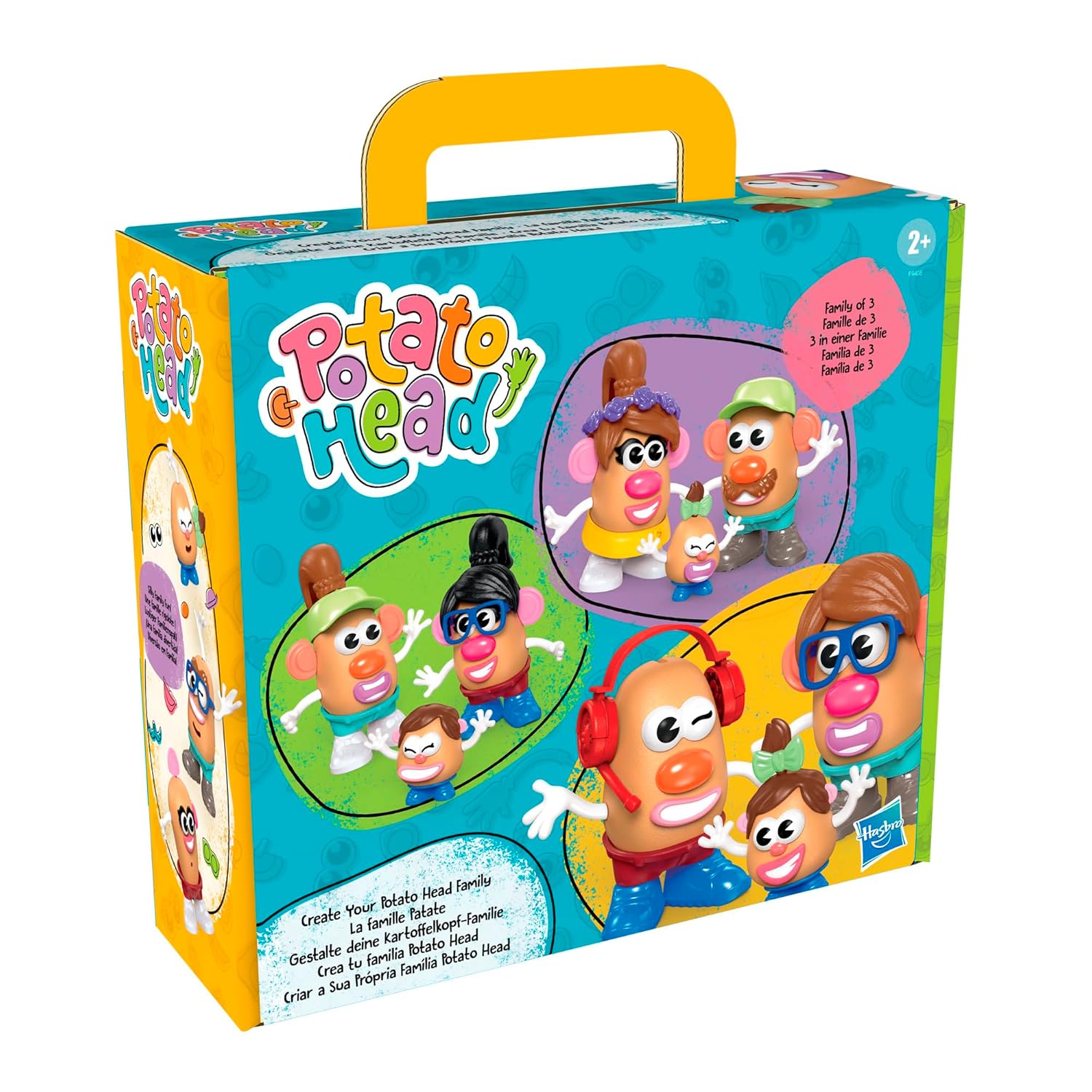 POTATO HEAD Create Your Family Set with 44 Parts and Pieces, Creative Toddler and Preschool Toys for Kids Ages 2+