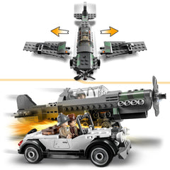 LEGO Indiana Jones Fighter Plane Chase Building Kit for Ages 8+