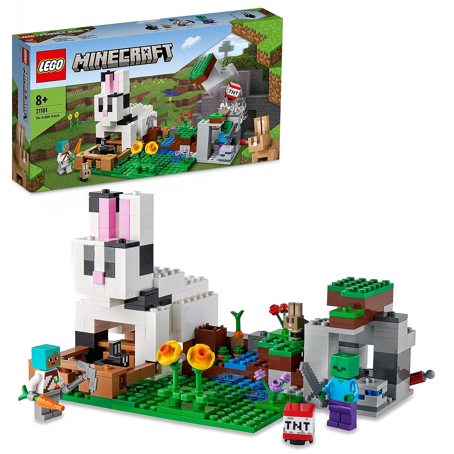 LEGO Minecraft The Rabbit Ranch Building Kit for Ages 8+