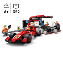 LEGO City F1 Pit Stop & Pit Crew with Ferrari Car Racing Vehicle Building Kit For Ages 6+