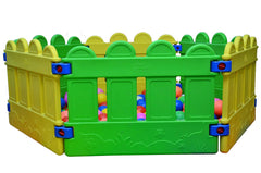 REZNOR Beautiful Baby Ball Pool Mini Fence for Kids, 6 pcs Set (Without Balls) (Hexa)