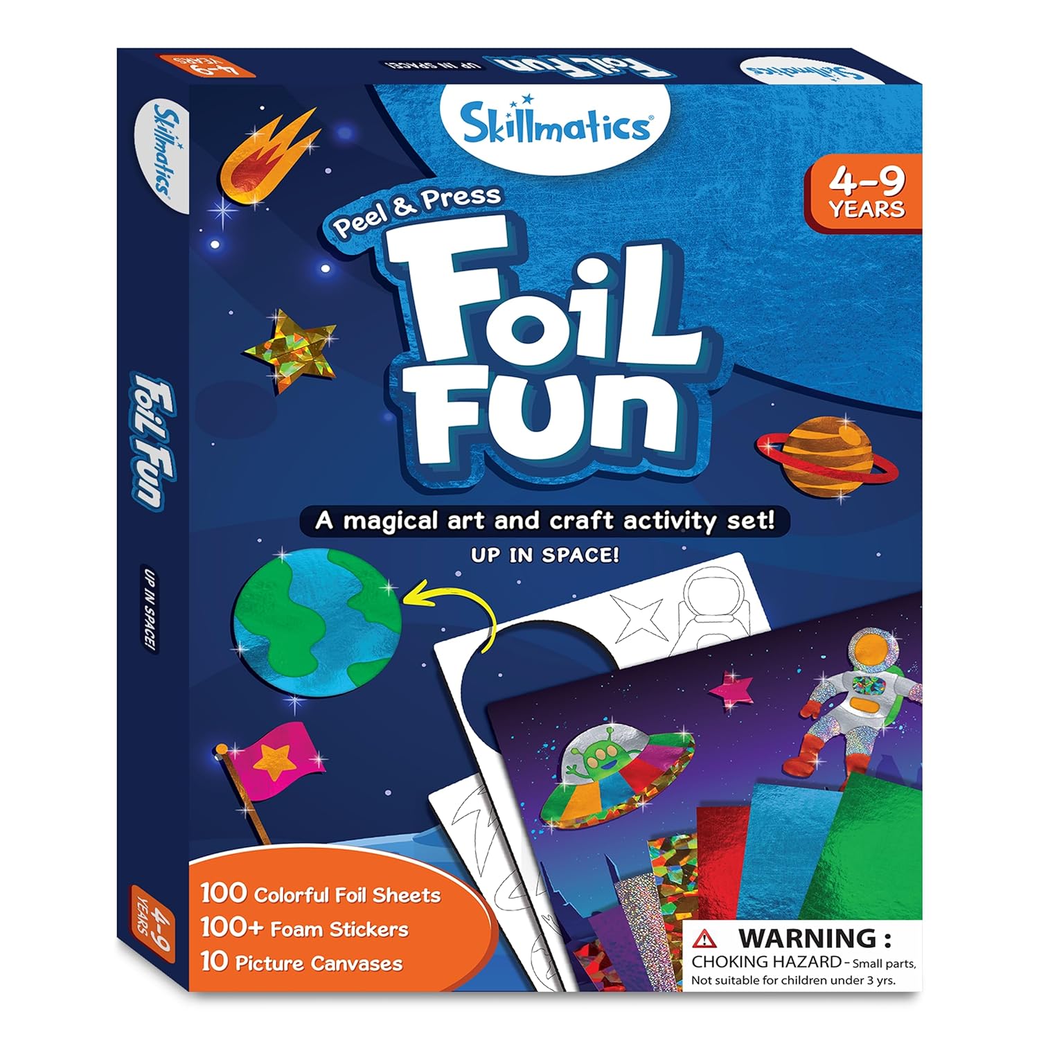Skillmatics Foil Fun Up In Space - Art & Craft DIY Activity Kits for Ages 4 to 9 Years