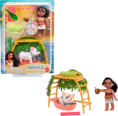 Disney Moana 2 Simea & Pua Bathtime Fun Playset, Fashion Doll & 10+ Accessories, Inspired By The Movie