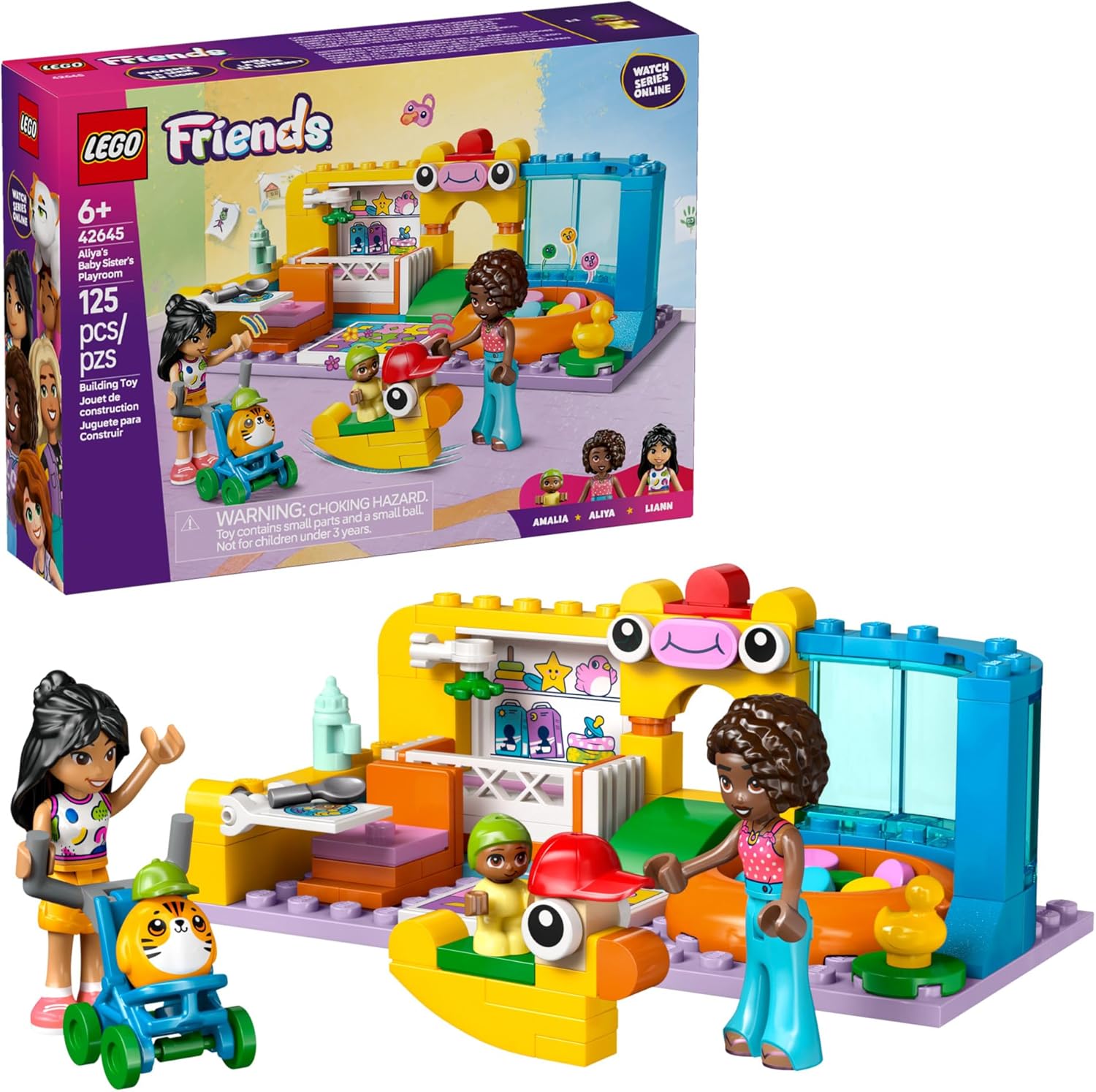 LEGO Friends Aliya's Baby Sister's Playroom Building Kit For Ages 6+
