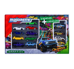 Majorette Graffiti 9+4 Gift Pack 1:64 Scale Includes 13 Licensed Metal Cars for Children Ages 3 Years and Up