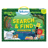 Skillmatics Search and Find Animals, Reusable Activity Mats with 2 Dry Erase Markers, Gifts for Ages 3 to 6