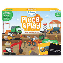 Skillmatics Piece & Play Construction Site Educational Floor Puzzle & Game For Ages 3-7 Years