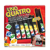 Mattel Games UNO Quatro Game with Colored Tiles & Plastic Grid for Adult, Family & Parties, 2 to 4 Players Ages 7 Years Old & Up